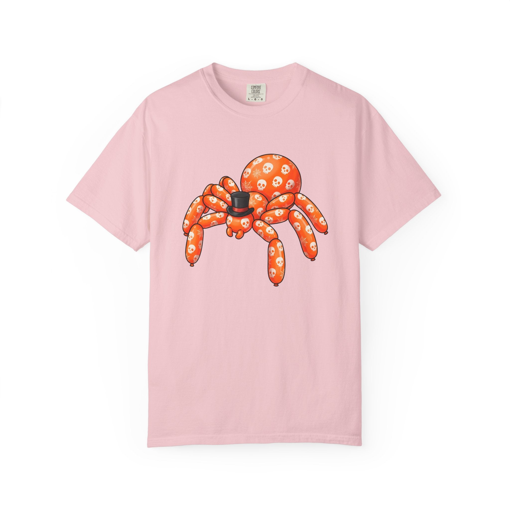 Balloon Spider Shirt Halloween Ghost Gift Women Line Art Tee Spiderweb T-Shirt Horror Fan Minimalist Tshirt Specter Graphic Mascot Dress Hat