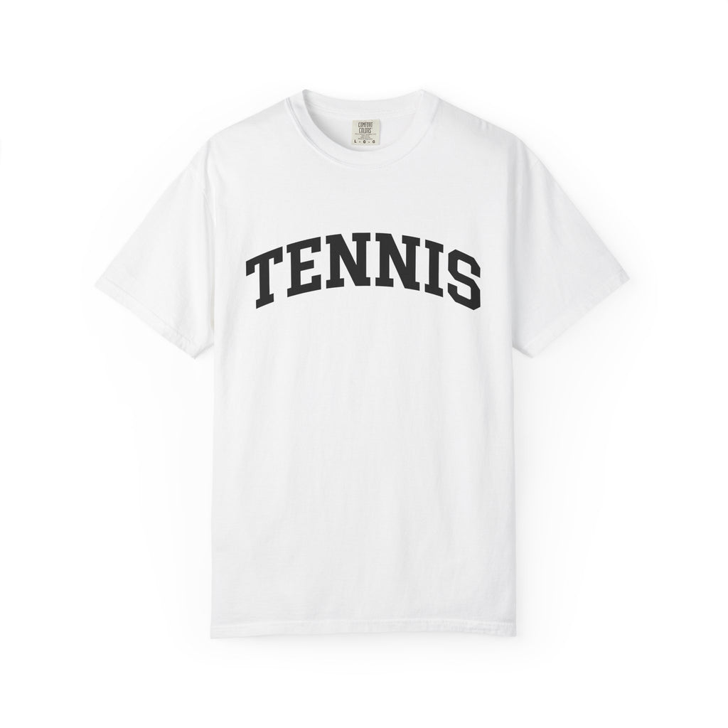 Varsity Lettering Style Shirt Tennis Contender Gift Women Throwback Tee Lettering T-Shirt Tennis Player Tennis Enthusiast Retro Tshirt