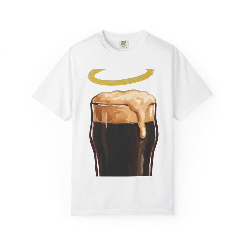 Beer Glass Shirt St Patricks Day Alcohol Gift Women Watercolor Tee Pint Glass T-Shirt Shamrock Fan Pint Glass Tshirt Boozy Graphic Simple