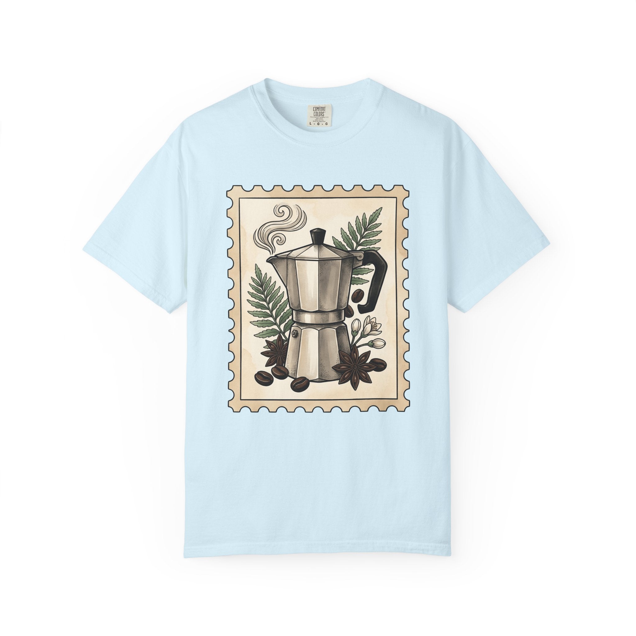 Coffee Brewer Shirt Coffee Cuisine Gift Women Sketch Tee Coffee Maker T-Shirt Coffee Fan Coffee Art Tshirt Food Graphic Garden Roasted