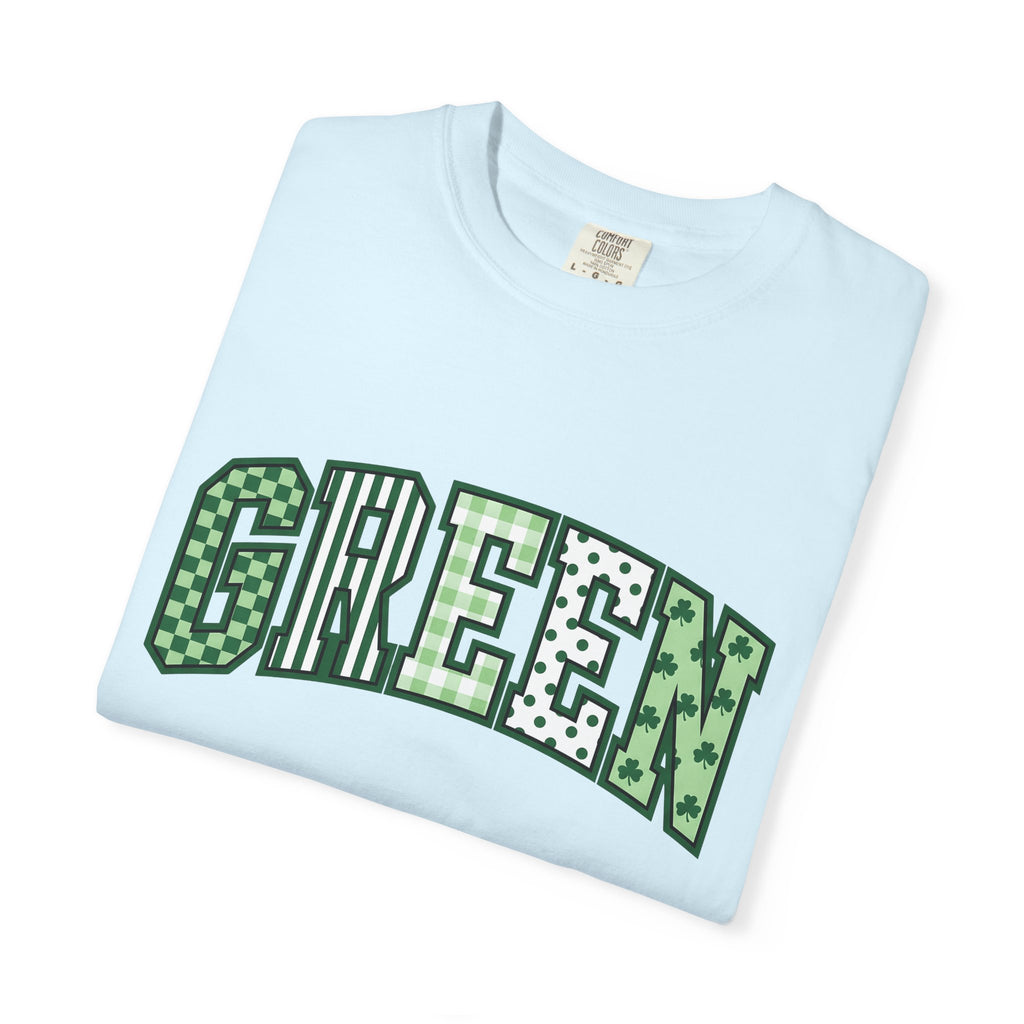 Clover Motif Shirt St. Patrick's Day Event Gift Women Eye Catching Tee Shamrock T-Shirt Holiday Fan Vibrant Tshirt Party Graphic Old School