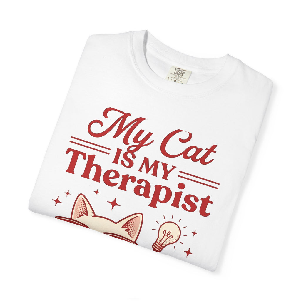 Feline Glasses Shirt Cat Funny Gift Women Doodle Tee Cat Eye T-Shirt Cat Fan Kitty Graphic Tshirt Sketch Bulb Tshirt