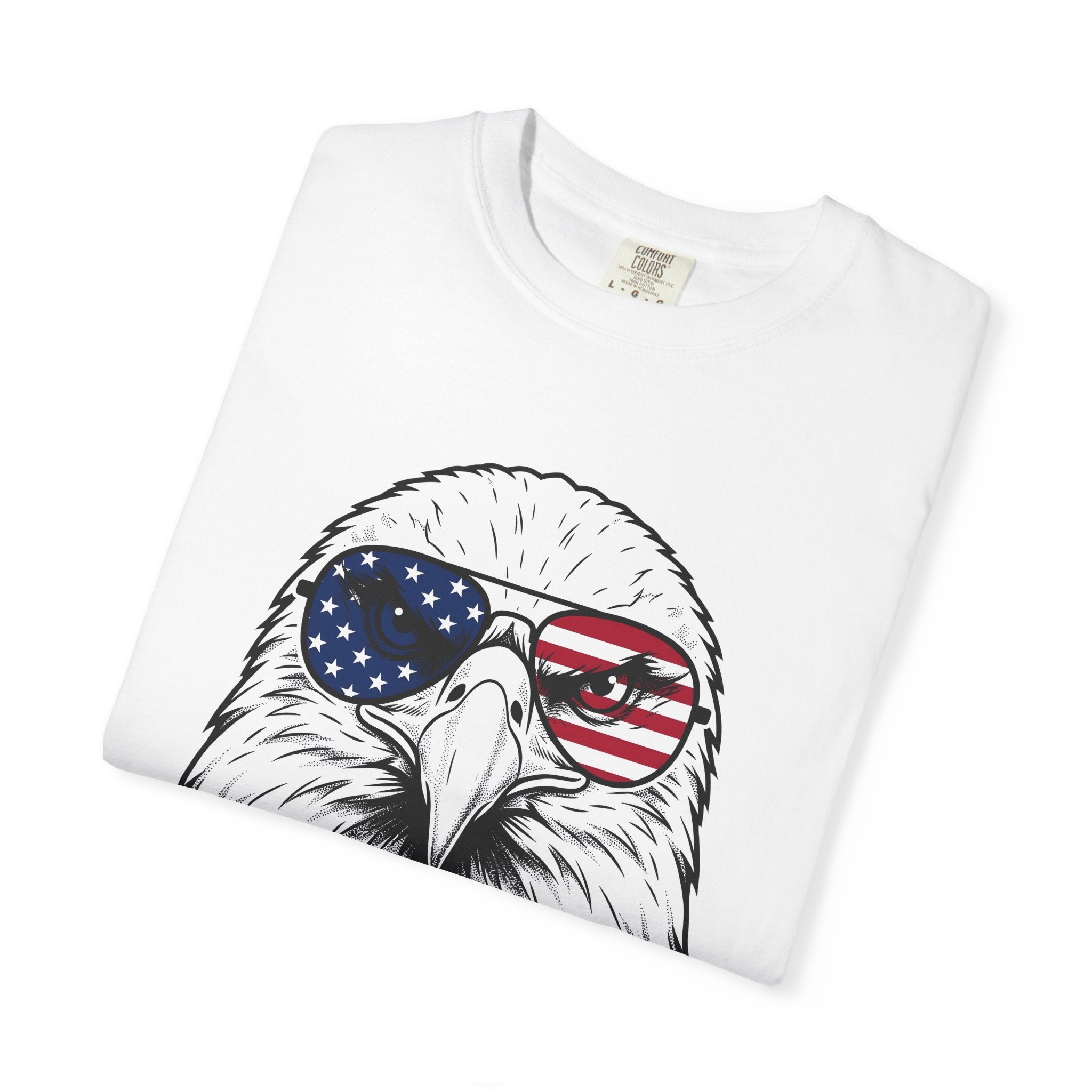 Bald Eagle Shirt America Flag Gift Women Illustration Tee Eagle T-Shirt American Fan Patriotic Tshirt Banner Graphic Classic Sun Glasses