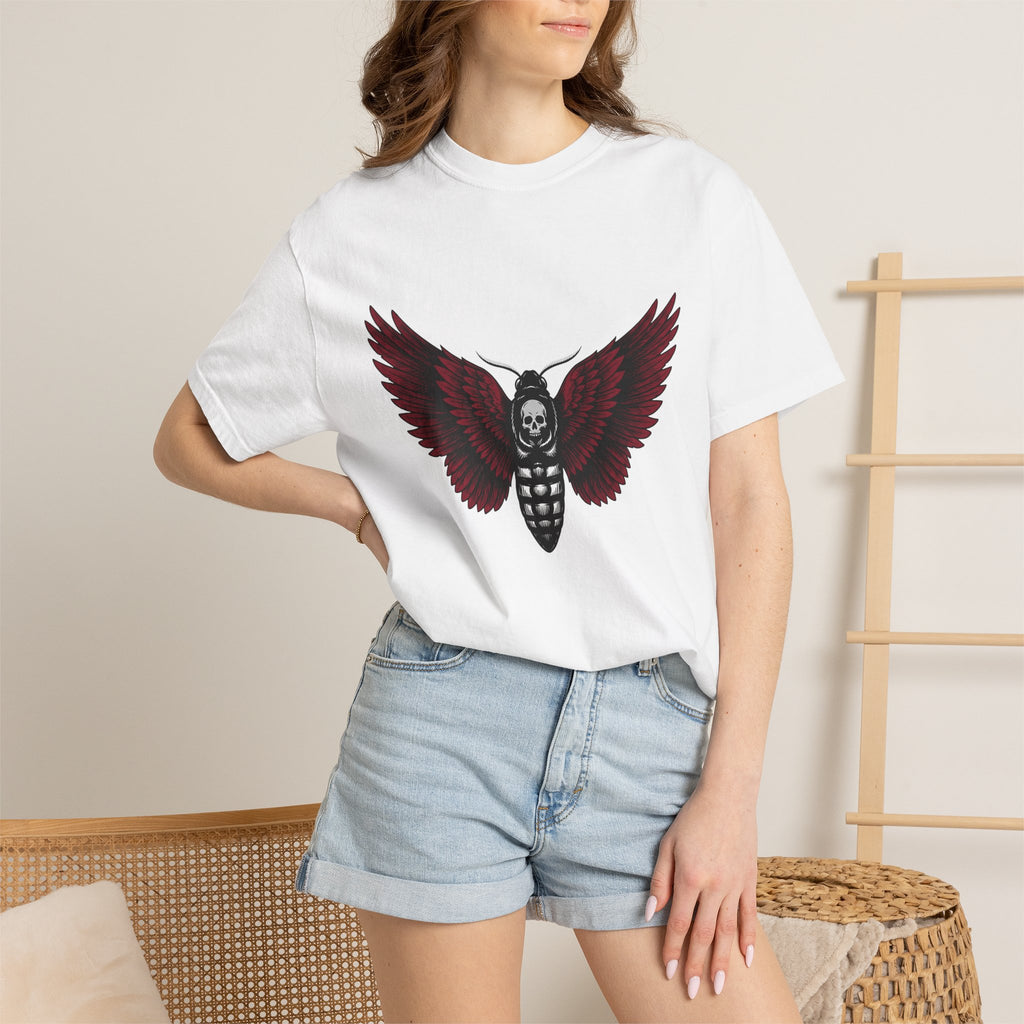 Doom Moth Shirt Gothic Paranormal Gift Women Eerie Tee Death's Head Moth T-Shirt Occult Fan Dark Art Tshirt Supernatural Graphic Classic