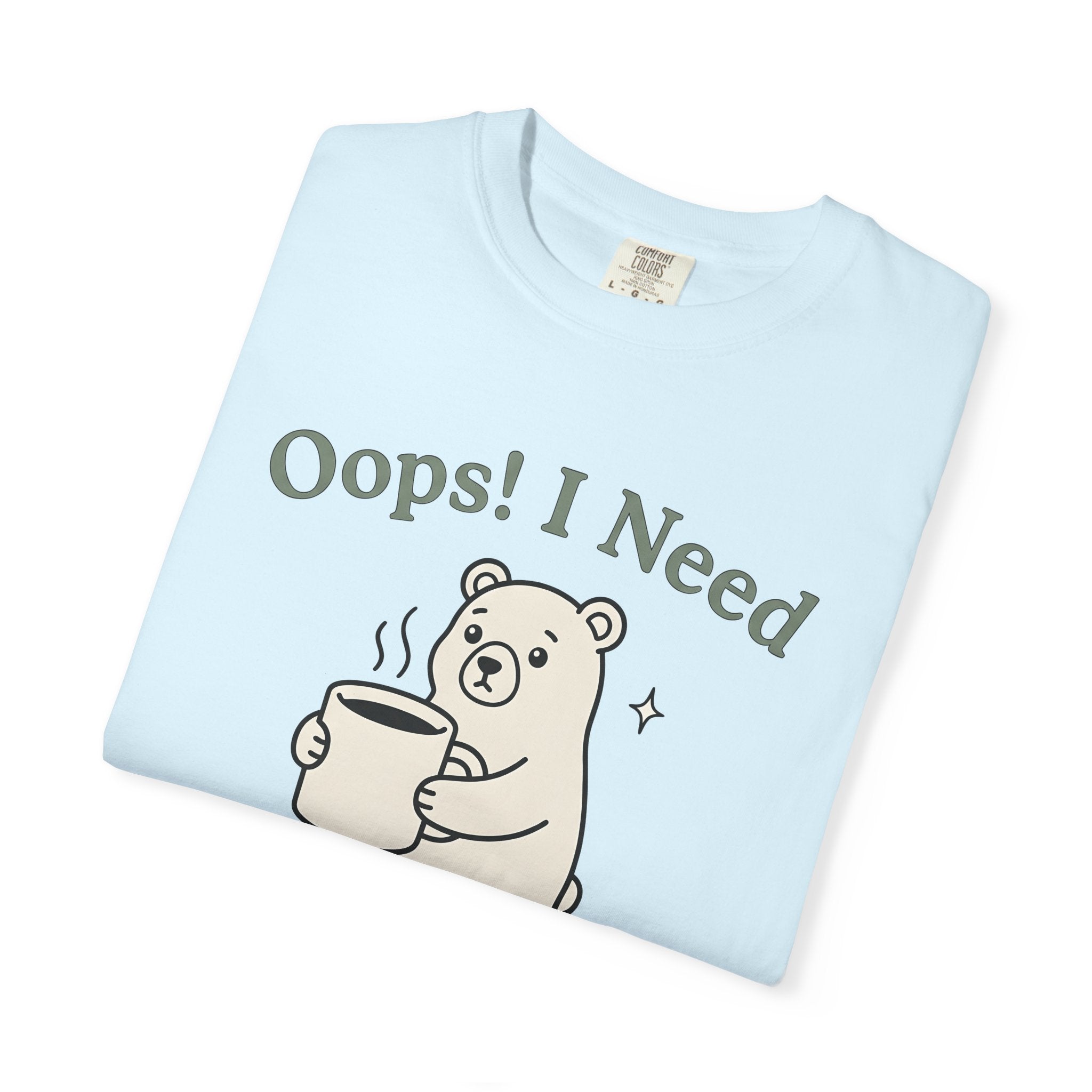 Bear Coffee Mug Shirt Coffee Wildlife Gift Women Cartoon Tee Coffee Mug T-Shirt Coffee Fan Cute Tshirt Animal Graphic Clean Twinkle Tshirt