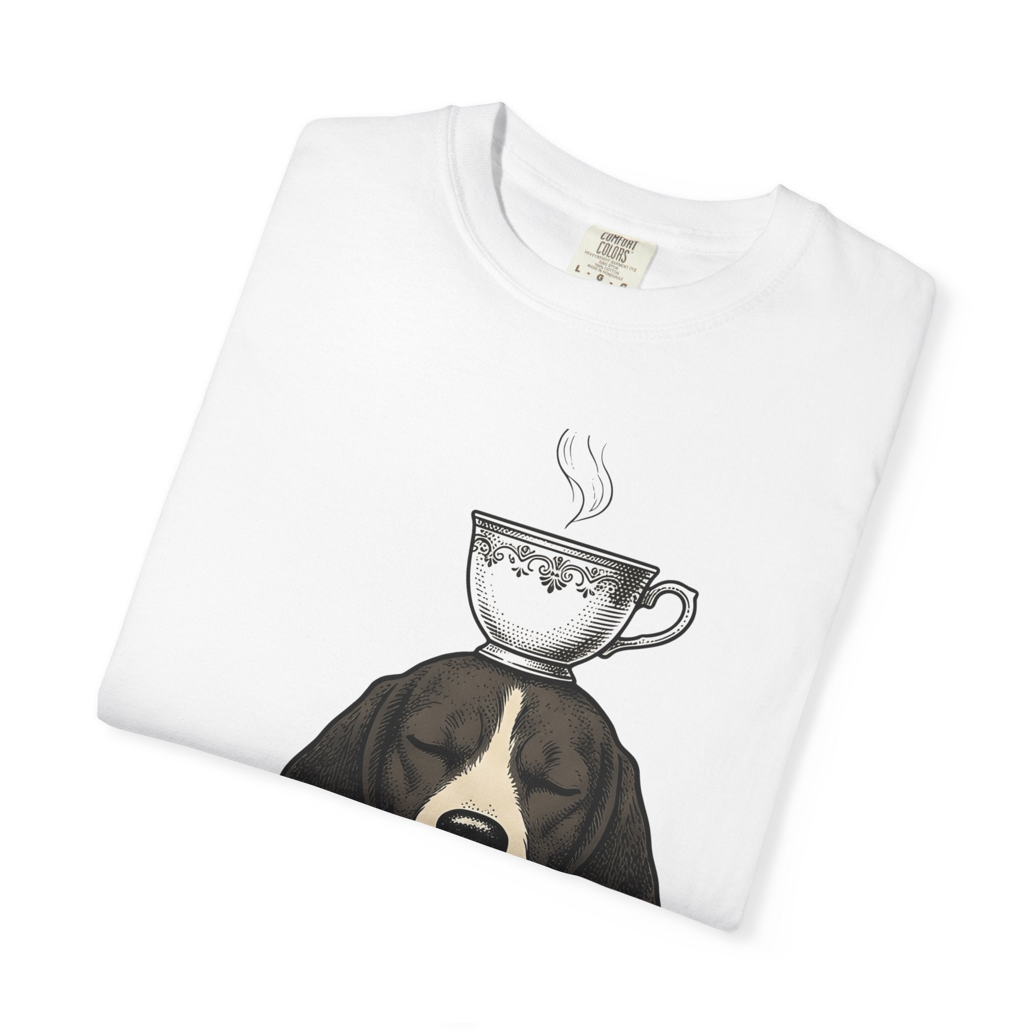 Beagle Puppy Shirt Dog Espresso Gift Women Sketch Tee Hound T-Shirt Dog Fan Drawing Tshirt Retro Mug Tshirt
