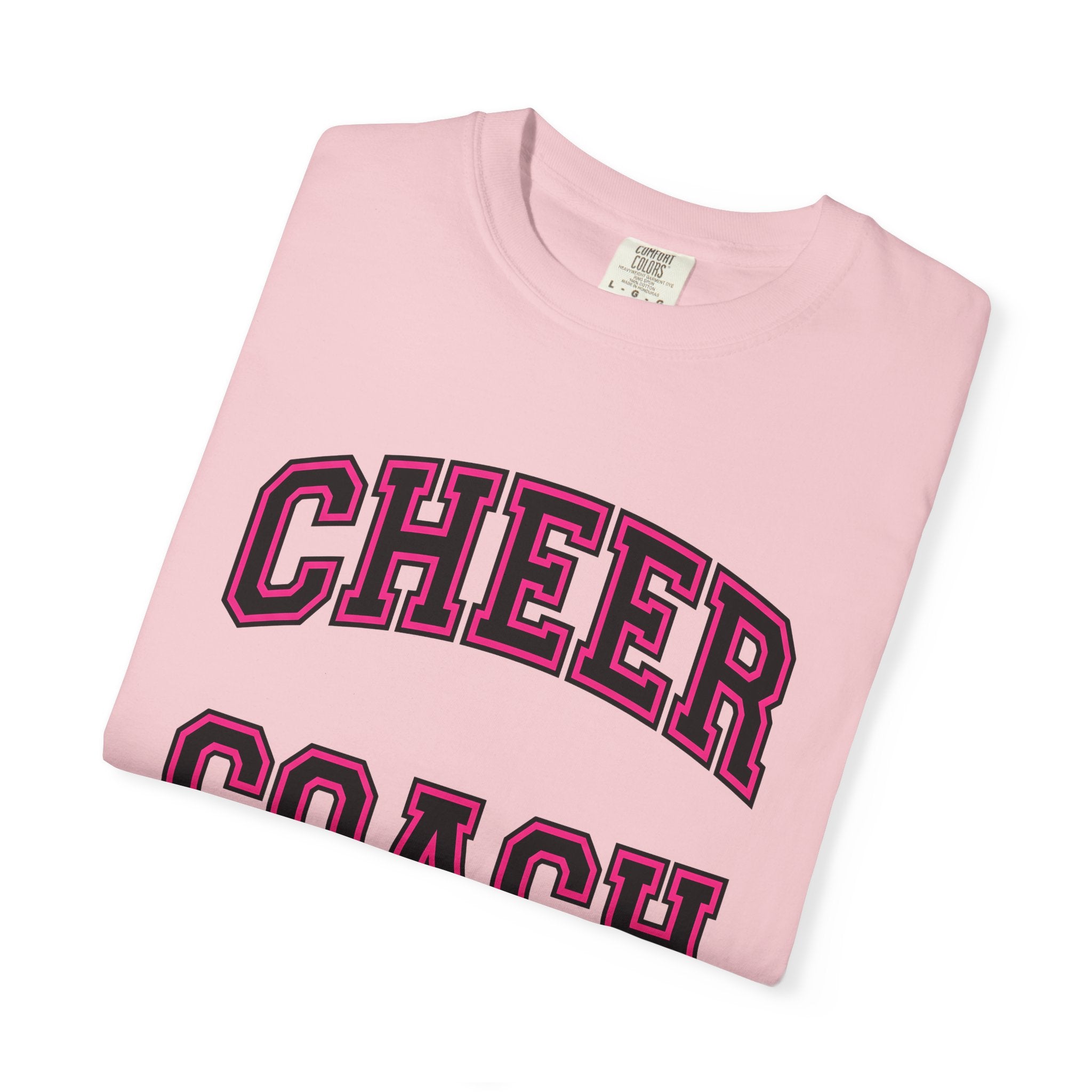 Letterman Lettering Shirt Cheer Coach Squad Gift Women Heavy Tee Monogram T-Shirt Coach Fan Vintage Tshirt Team Graphic Classic Cheer Team