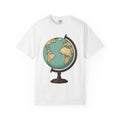 Earth Globe Shirt Travel Maps Gift Women Retro Tee World T-Shirt Adventurer Fan Vintage Tshirt Cartography Graphic Sketch Chart Tshirt