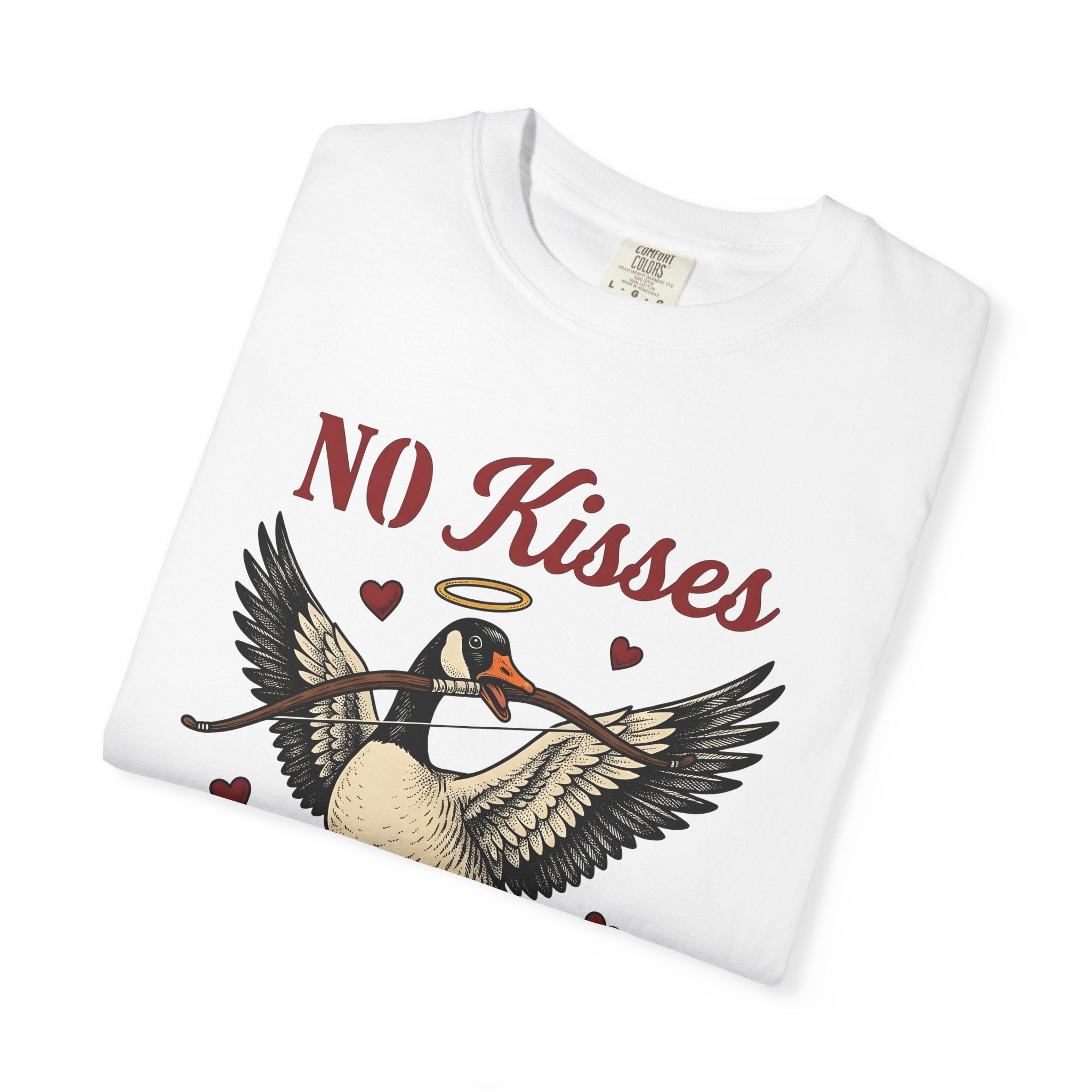 Goose Cupid Shirt Valentines Day Animal Gift Women Vintage Graphic Tee Goose T-Shirt Valentine Fan Retro Tshirt Creature Graphic Hand Drawn