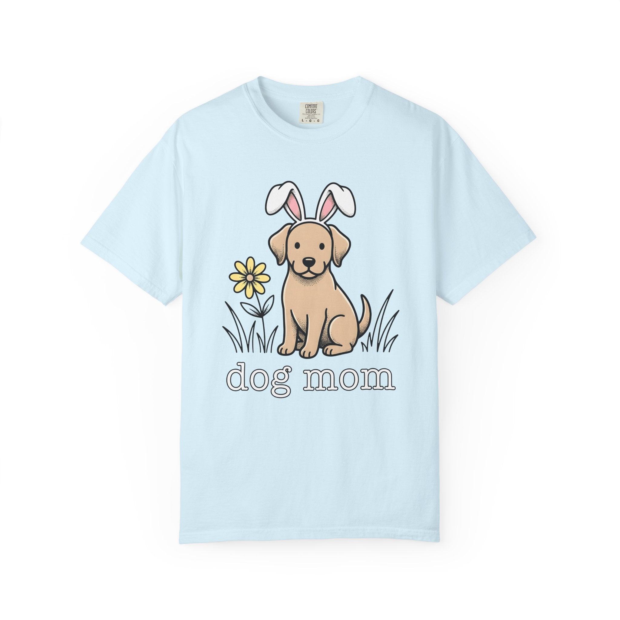 Canine Bunny Ears Shirt Easter Pet Care Gift Women Animation Tee Dog T-Shirt Easter Fan Cartoon Tshirt Pet Grooming Graphic Classic Floral