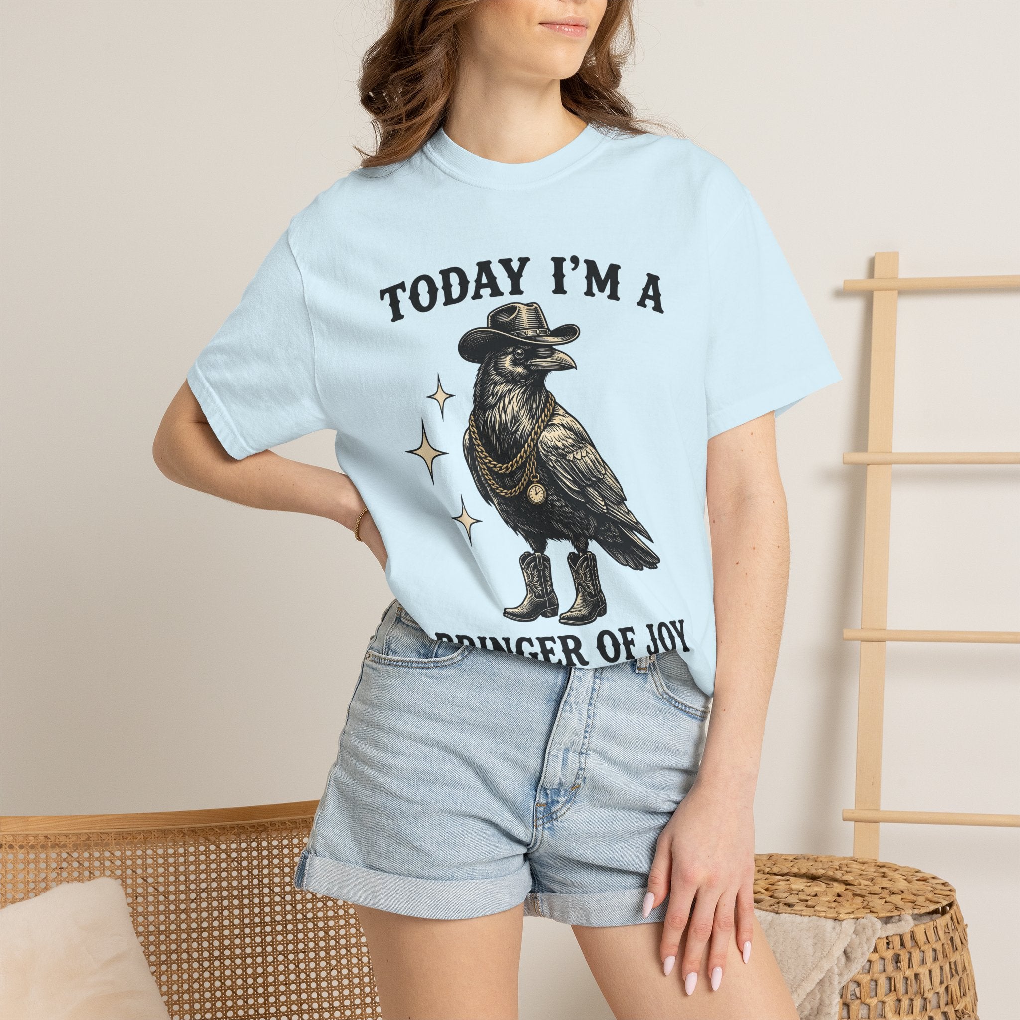 Country Crow Shirt Funny Bird Gift Women Old School Tee Crow T-Shirt Humor Fan Retro Tshirt Bird Graphic Cartoon Jewelry Chain Tshirt