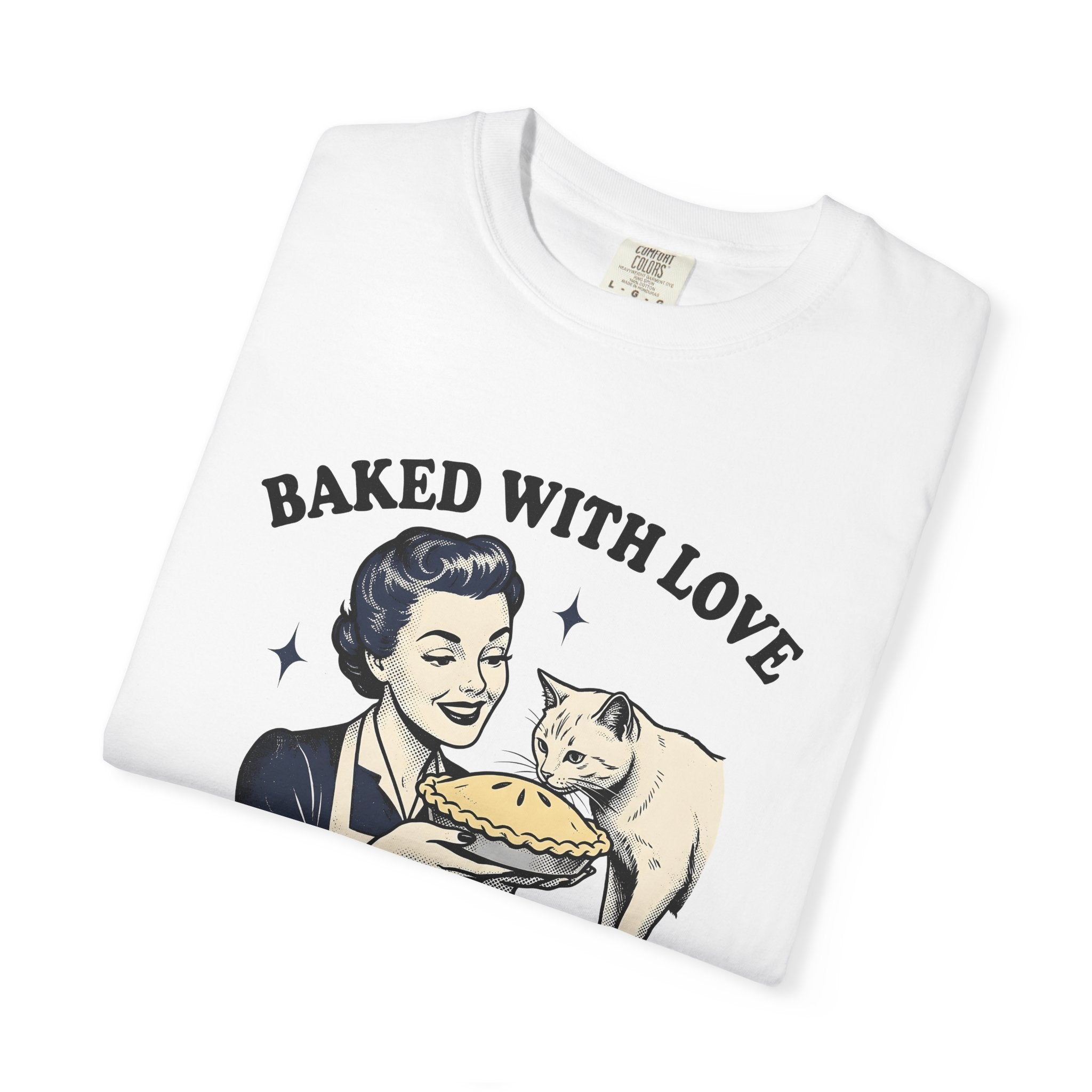 Girl Kitty Tart Shirt Cat Desserts Gift Women Rustic Tee Kitten T-Shirt Cat Fan Feline Tshirt Pastry Graphic Classic Sparkles Tshirt
