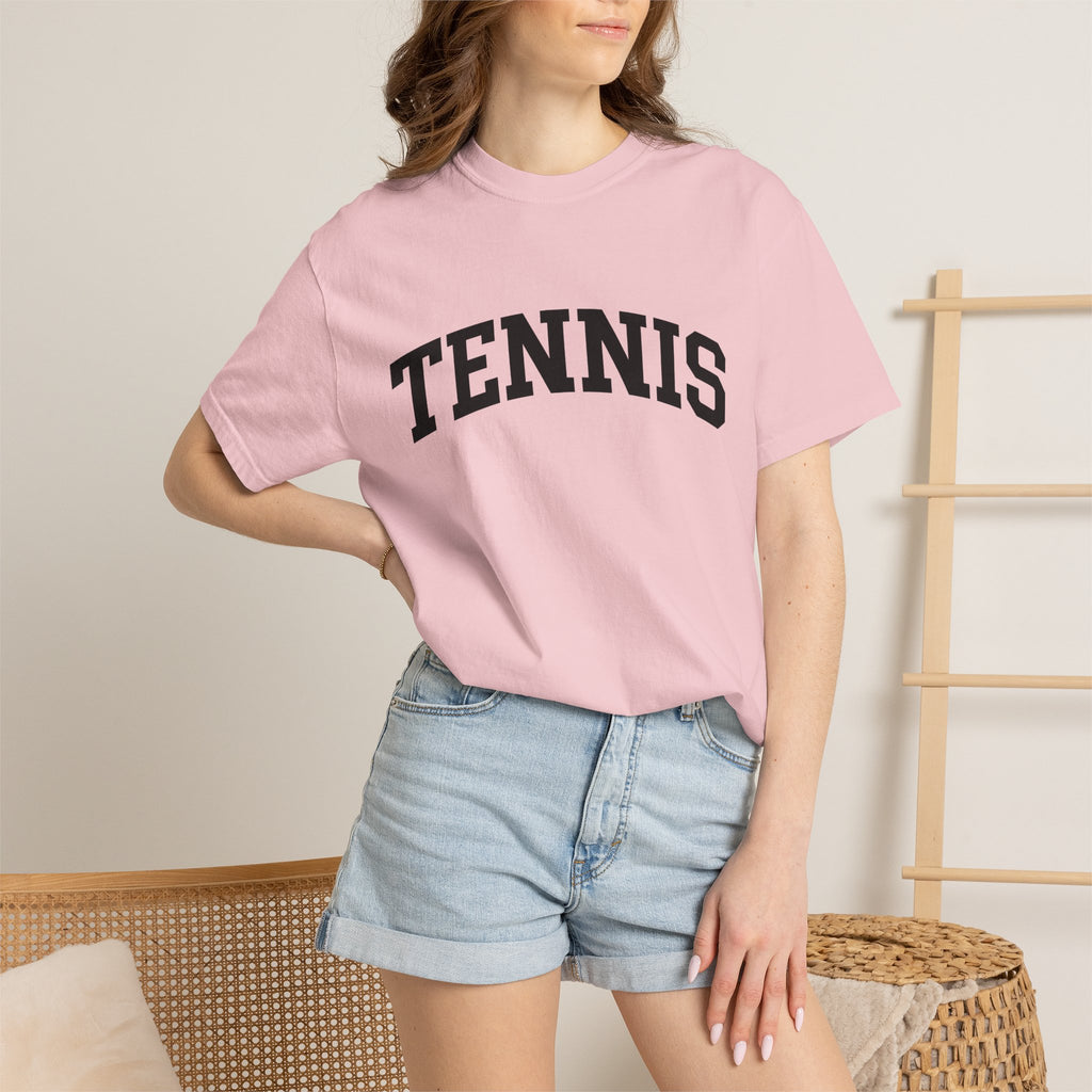 Varsity Lettering Style Shirt Tennis Contender Gift Women Throwback Tee Lettering T-Shirt Tennis Player Tennis Enthusiast Retro Tshirt