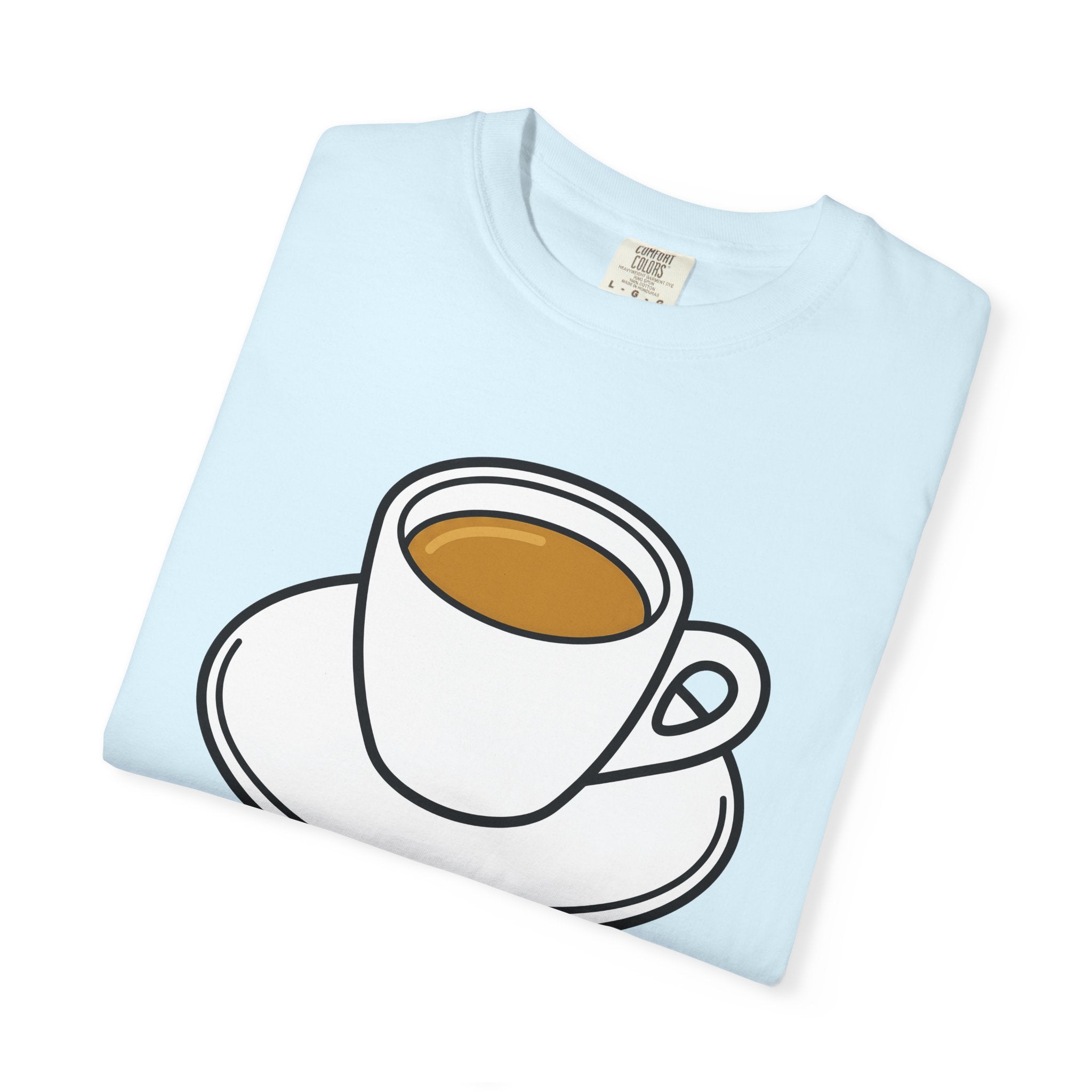 Espresso Cup Shirt Coffee Gourmet Gift Women Caricature Tee Coffee Mug T-Shirt Coffee Fan Cartoon Tshirt Gourmet Graphic Clean Tray Tshirt