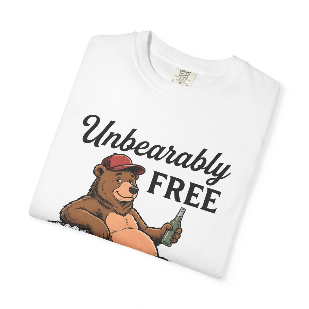 Bear Drinking Shirt 4th Of July Humor Gift Women Cartoon Tee Bear T-Shirt Patriot Fan Teddy Tshirt Funny Graphic Vintage Cooler Tshirt
