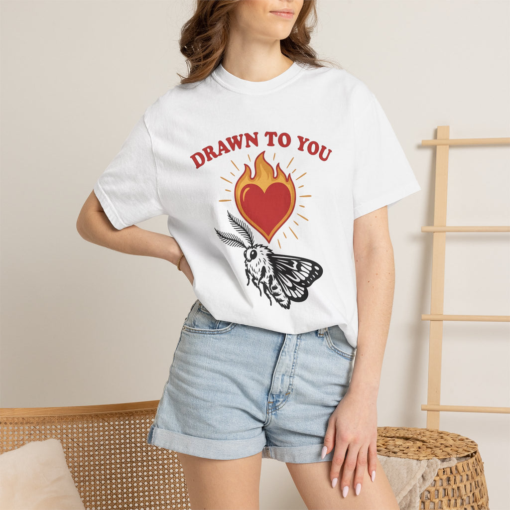Flutter Heart Shirt Valentine's Day Passion Gift Women Striking Tee Heart T-Shirt Valentine's Fan Bold Tshirt Passion Graphic Old School