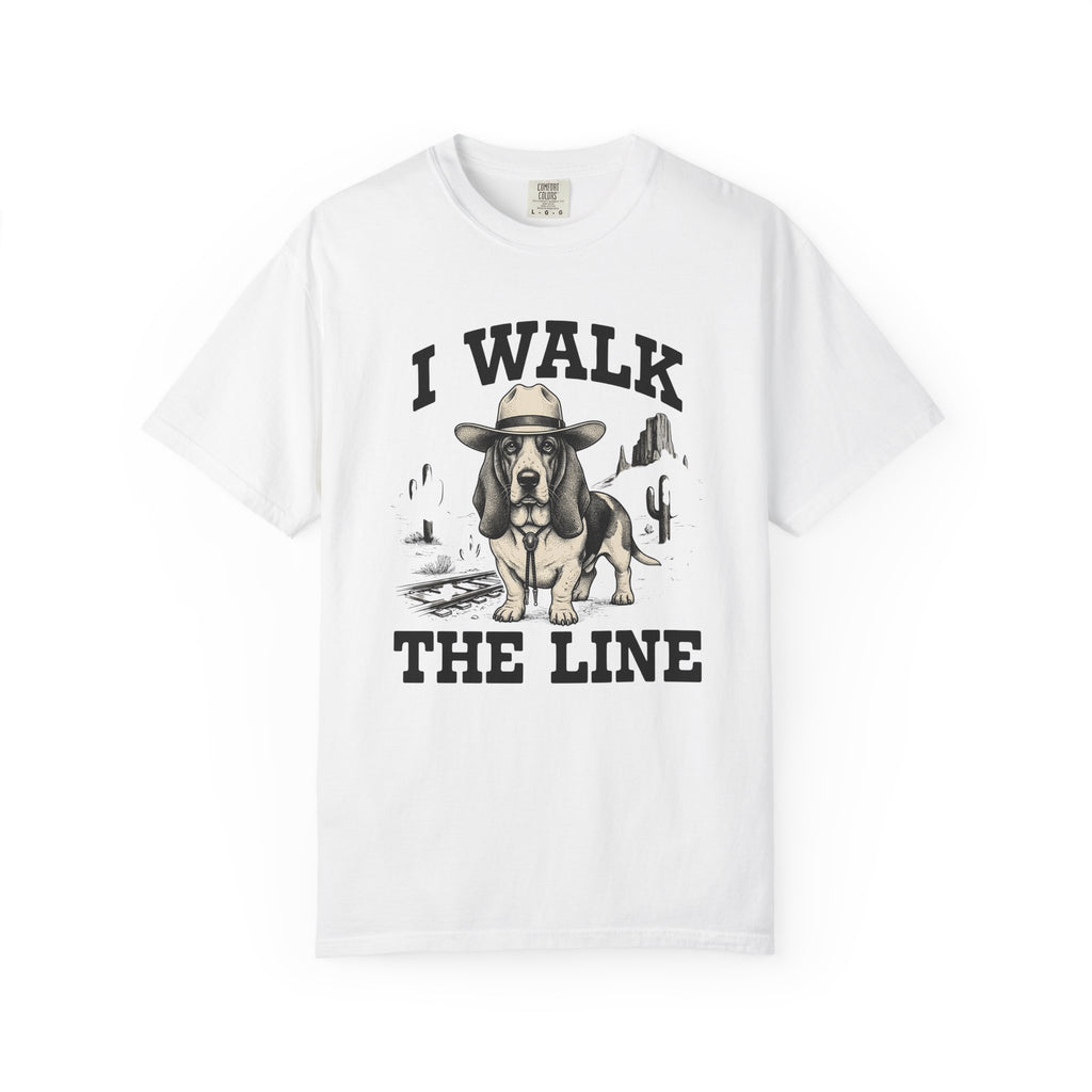 Basset Hound Cowboy Shirt Dog Cowboy Gift Women Retro Tee Hound Dog T-Shirt Dog Fan Vintage Tshirt Rodeo Graphic Sketch Cactus Tshirt
