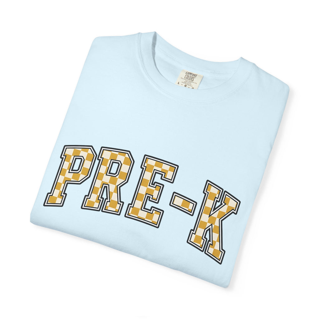 Checkerboard Letter Patches Shirt Teachers Learning Gift Women Nostalgic Tee Alphabet T-Shirt Educator Enthusiast Retro Tshirt Educational