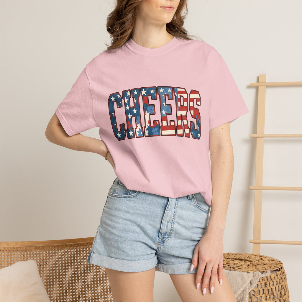 Stars Stripes Print Shirt 4th Of July Gathering Gift Women Retro Tee American Flag T-Shirt Independence Day Fan Patriotic Tshirt Party