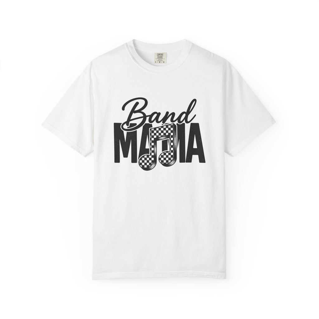 Musical Notes Shirt Band Mom Instruments Gift Women Classic Tee Music T-Shirt Band Fan Musician Tshirt Guitar Graphic Old School Chessboard