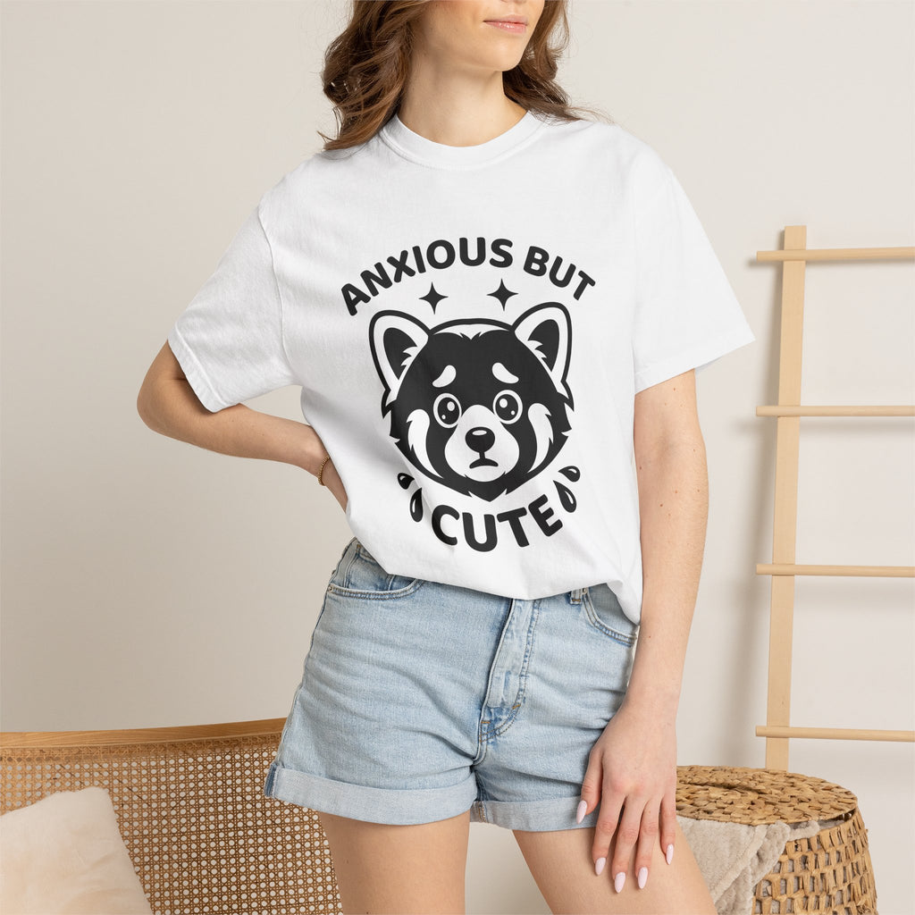 Sad Red Panda Shirt Funny Animal Gift Women Cartoon Tee Panda T-Shirt Humor Fan Comic Tshirt Wildlife Graphic Kawaii Stars Tshirt