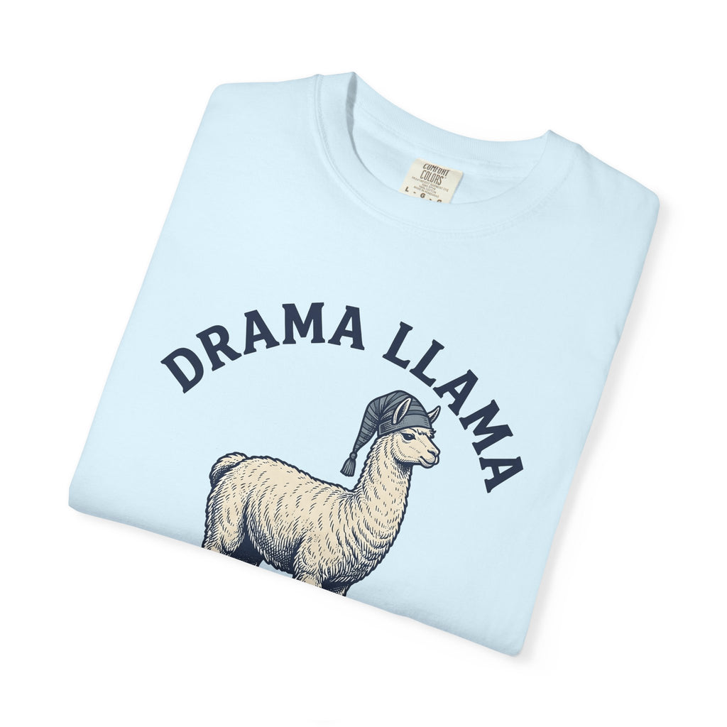 Llama Nightwear Shirt Funny Wildlife Gift Women Distressed Tee Alpaca T-Shirt Humor Fan Vintage Tshirt Animal Graphic Doodle Bedtime Hat
