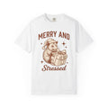 Possum Present Shirt Christmas Creatures Gift Women Cartoon Tee Opossum T-Shirt Xmas Fan Opossum Tshirt Animal Graphic Doodle Santa Cap