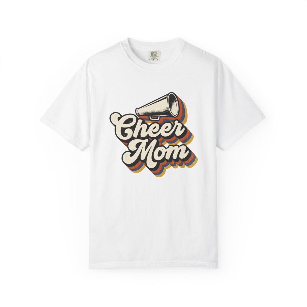 Megaphone Graphic Shirt Cheer Mom Sports Gift Women Retro Tee Loudspeaker T-Shirt Cheerleader Fan Vintage Graphic Tshirt Vintage Shadow
