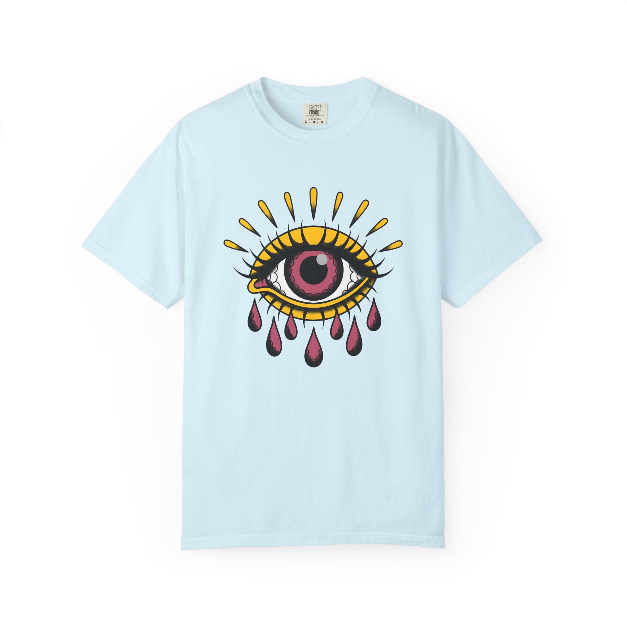 Crying Eye Shirt Cute Dream Gift Women Graphic Tee Weeping Eye T-Shirt Adorable Fan Typography Tshirt Dreamy Graphic Vintage Tears Tshirt