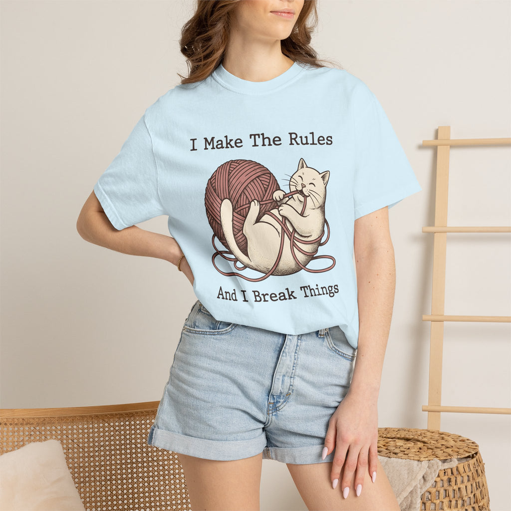 Kitten Yarn Ball Shirt Cat Jokes Gift Women Retro Tee Ball Of Yarn T-Shirt Cat Fan Vintage Tshirt Humor Graphic Sketch Funny Cat Tshirt