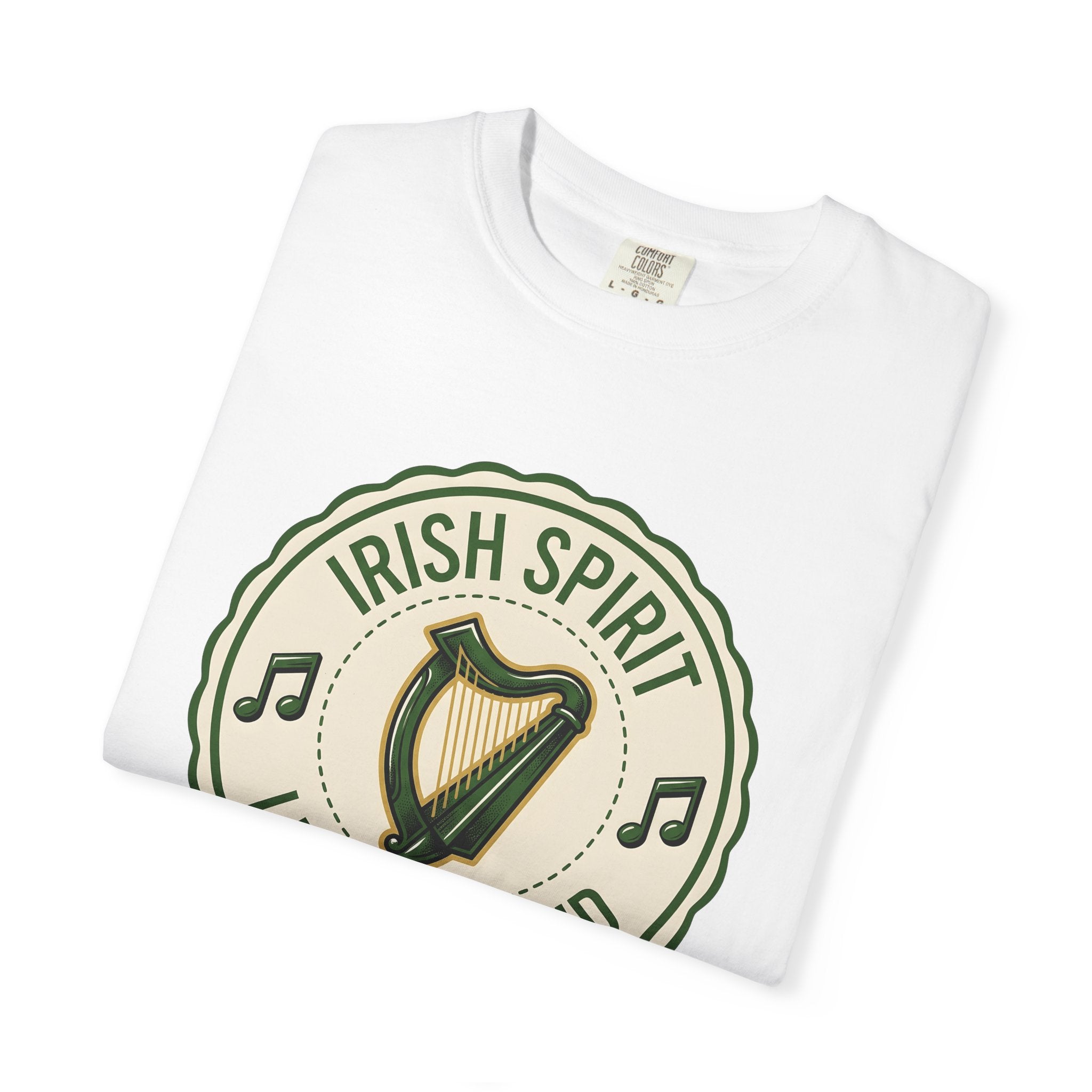 Irish Lyre Shirt St Patrick's Day Culture Gift Women Antique Tee Harp T-Shirt Heritage Enthusiast Vintage Tshirt Traditional Graphic