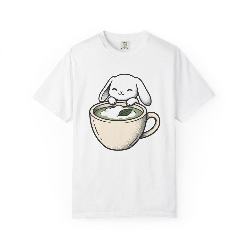 Rabbit Coffee Mug Shirt Coffee Pet Gift Women Cute Tee Bunny T-Shirt Coffee Fan Animal Graphic Cute Tshirt Simple Plant Tshirt