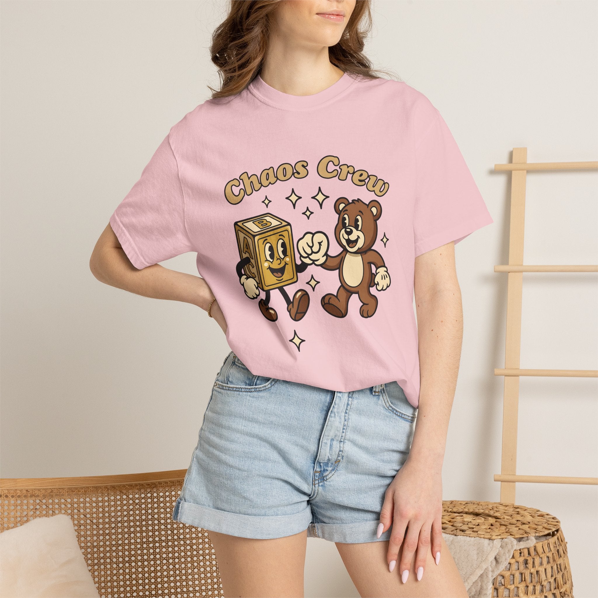 Teddy Bear Cube Shirt Moms Household Gift Women Comic Tee Teddy Cube T-Shirt Motherhood Fan Cartoon Tshirt Home Graphic Vintage Sparkles