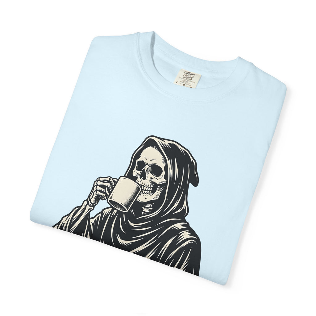 Reaper Skull Shirt Halloween Brew Gift Women Horror Tee Grim Reaper T-Shirt Halloween Fan Spooky Tshirt Coffee Graphic Classic Coffee Cup