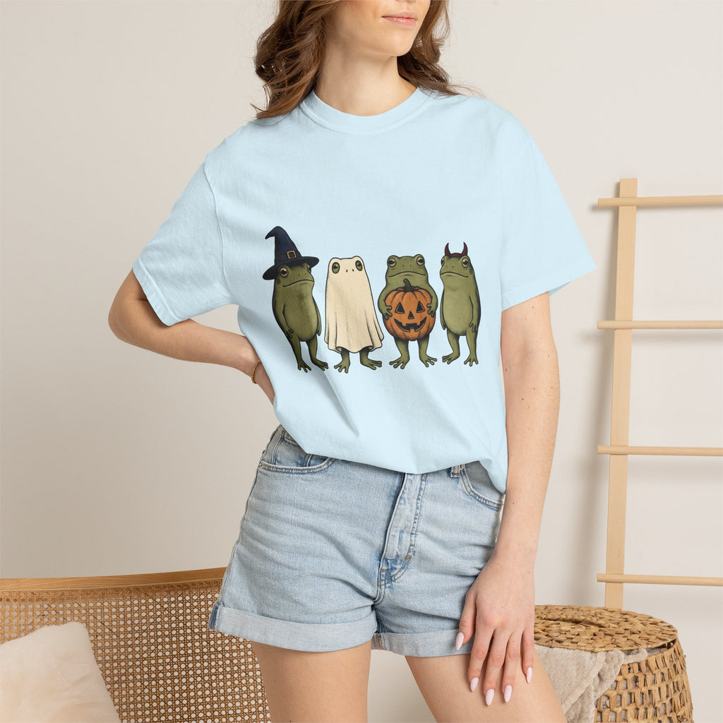 Frog Costumes Shirt Halloween Animal Gift Women Cartoon Tee Toad T-Shirt Halloween Fan Comic Tshirt Creature Graphic Vintage Pumpkin Tshirt