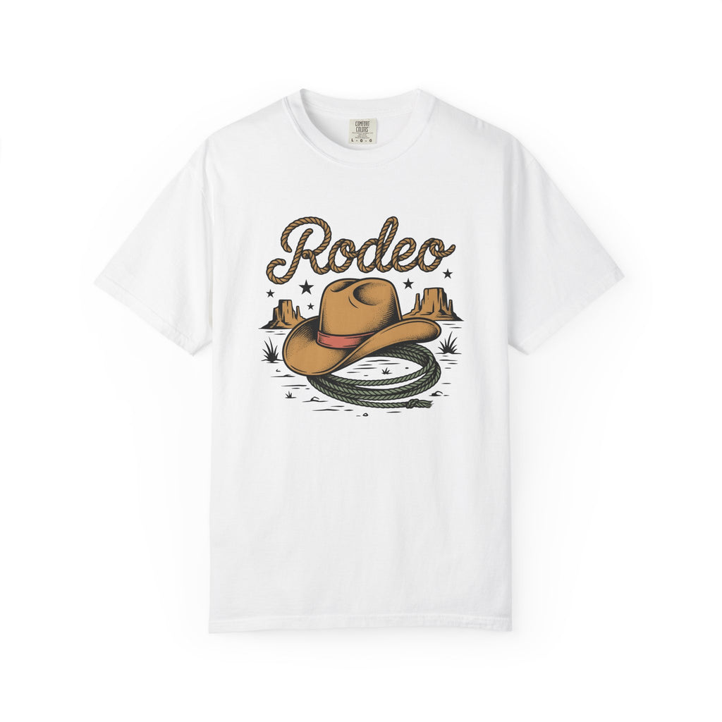 Western Hat Shirt Cowgirl Cowboy Gift Women Retro Tee Cowboy Hat T-Shirt Rodeo Fan Vintage Tshirt Cowboy Graphic Sketch Rope Circle Tshirt