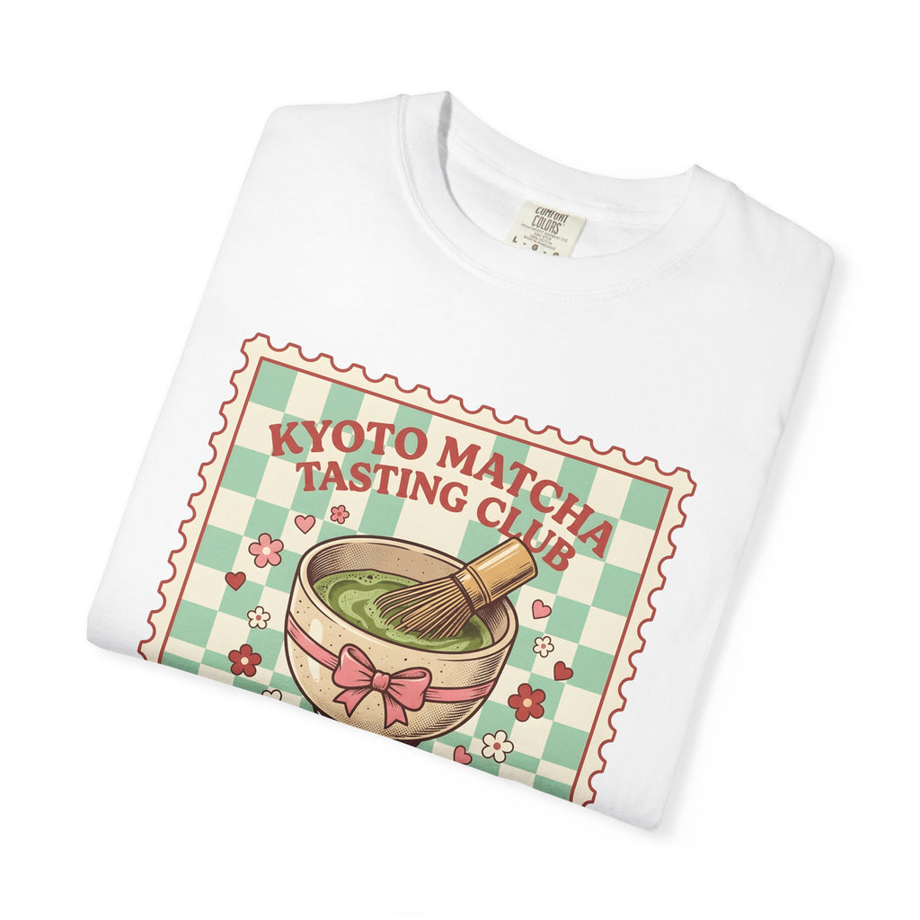 Matcha Bowl Shirt Drinks Tea Gift Women Kawaii Tee Tea Bowl T-Shirt Beverage Fan Tea Cup Tshirt Tea Design Vintage Cherry Blossom Tshirt