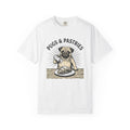 Pug Cupcake Shirt Coffee Pet Gift Women Retro Tee Cupcake T-Shirt Coffee Fan Caffeine Tshirt Dog Graphic Sketch Turnover Tshirt