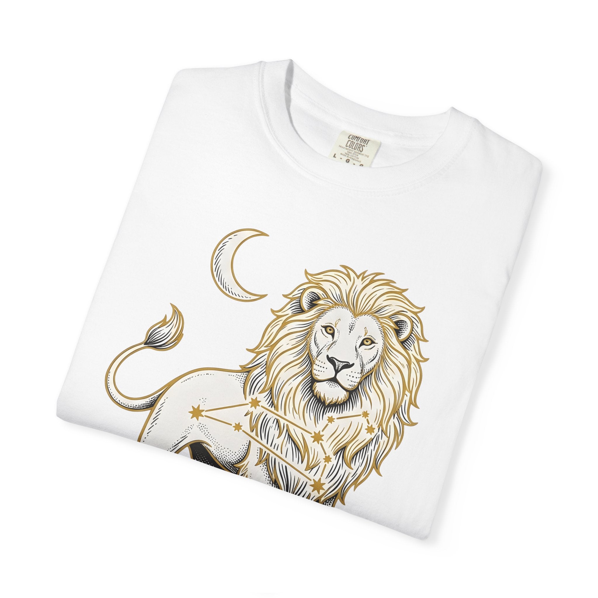Lion Zodiac Shirt Boho Chic Astrology Gift Women Celestial Tee Leo T-Shirt Bohemian Fan Cosmic Tshirt Zodiac Graphic Vintage Moon Tshirt