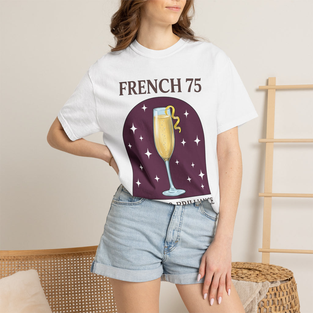 Champagne Flute Shirt Drinks Cocktail Gift Women Comic Tee Champagne Glass T-Shirt Beverage Fan Cartoon Tshirt Mixed Drink Graphic Vintage
