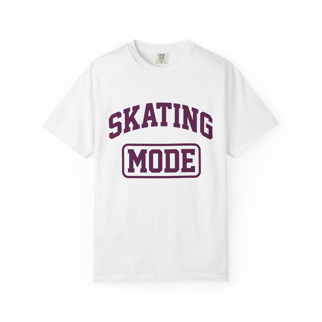 Varsity Text Shirt Skating Fitness Gift Women Bold Tee Lettering T-Shirt Skater Fan Typography Tshirt Workout Graphic Retro Skater Tshirt