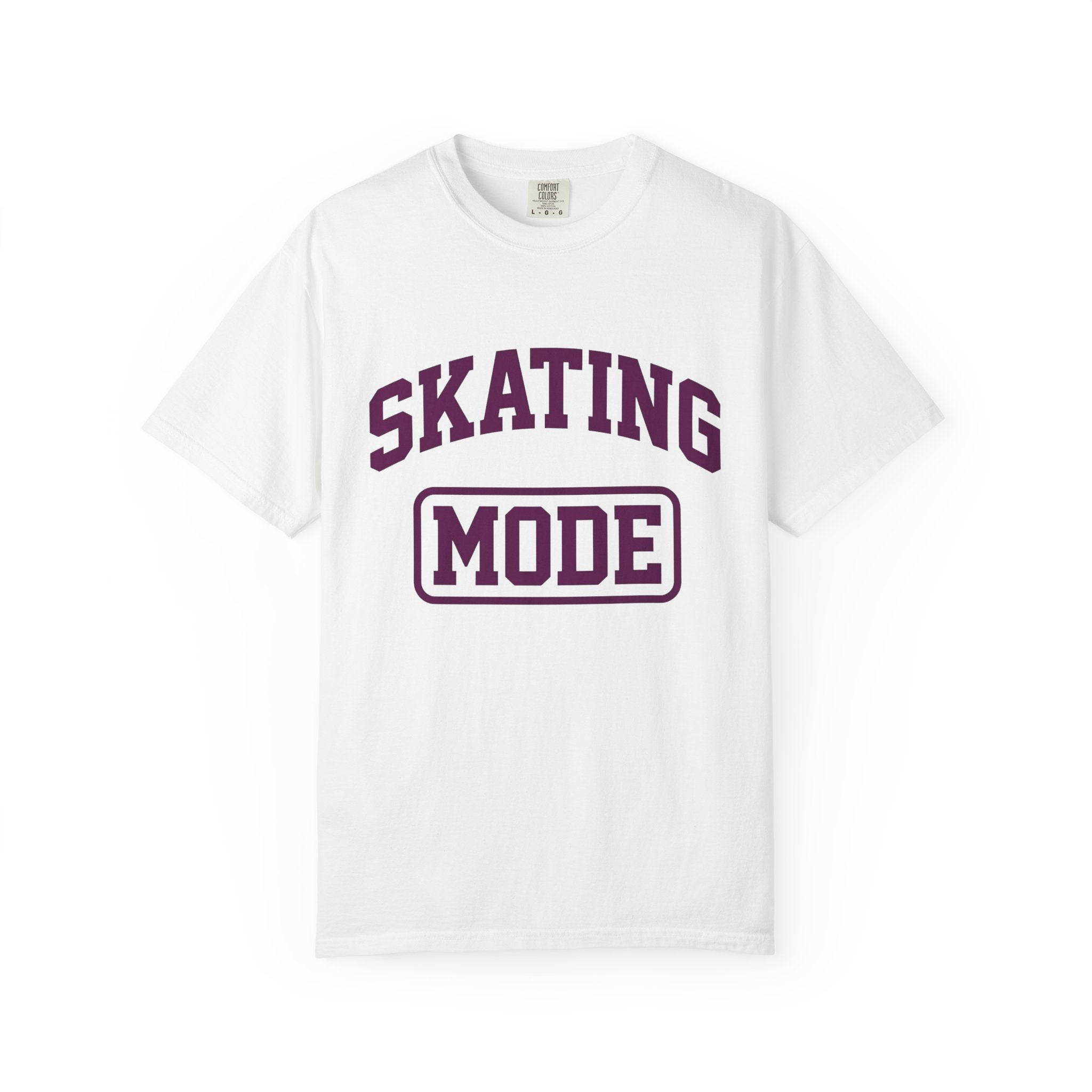 Varsity Text Shirt Skating Fitness Gift Women Bold Tee Lettering T-Shirt Skater Fan Typography Tshirt Workout Graphic Retro Skater Tshirt