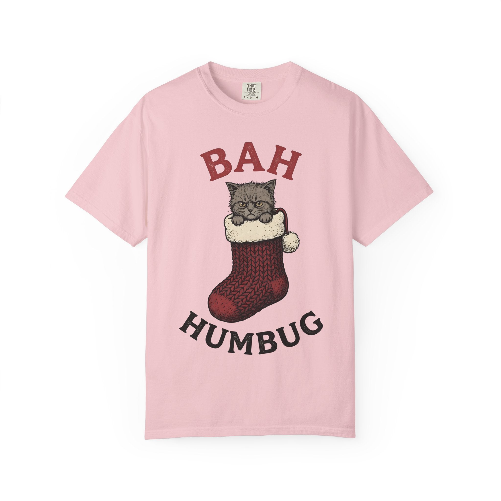 Angry Cat Sock Shirt Cat Festive Gift Women Retro Tee Furry Sock T-Shirt Cat Fan Vintage Tshirt Holiday Graphic Sketch Xmas Sock Tshirt