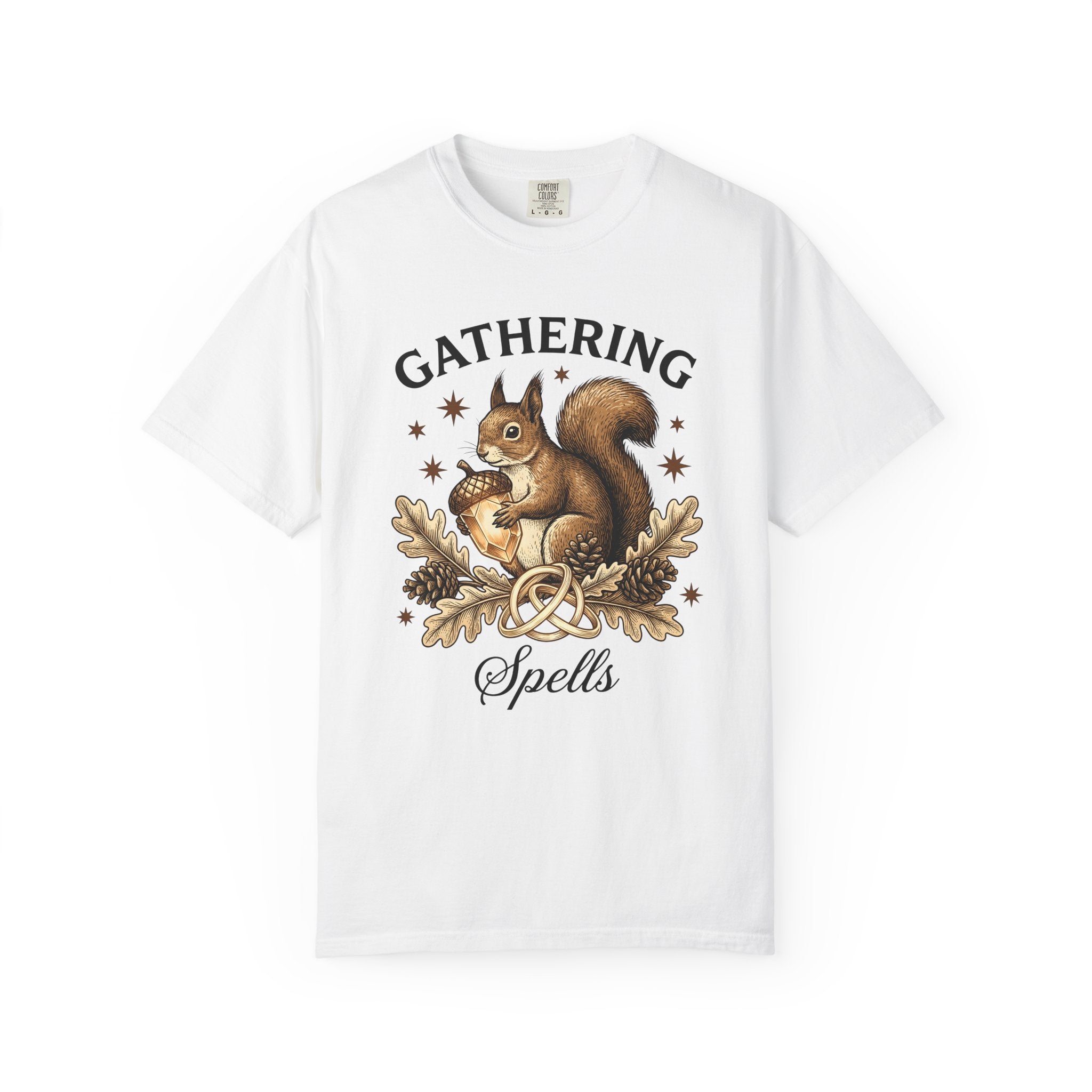 Squirrel Nut Shirt Woodland Animal Outdoors Gift Women Retro Tee Nutcracker T-Shirt Wildlife Fan Vintage Tshirt Outdoor Graphic Sketch Oak