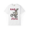 Bunny Bike Shirt Easter Animal Gift Women Hand Drawn Tee Rabbit T-Shirt Easter Fan Illustrated Tshirt Creature Graphic Retro Sunglasses
