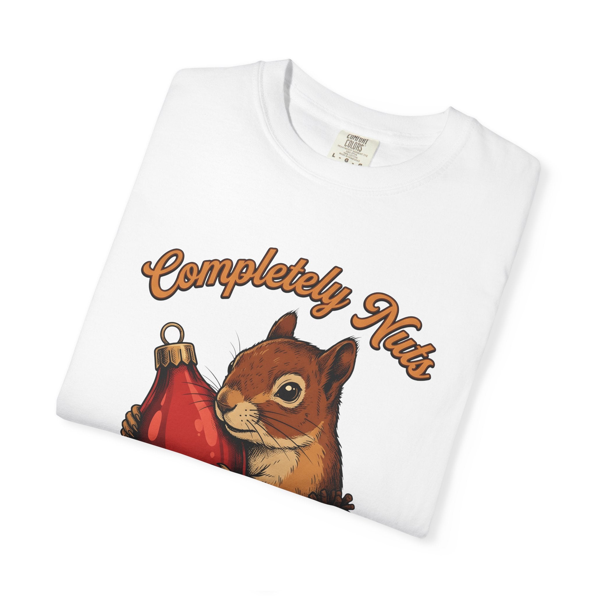 Chipmunk Ornament Shirt Christmas Nature Gift Women Antique Tee Decoration T-Shirt Xmas Fan Vintage Tshirt Wildlife Graphic Doodle Pine Nut