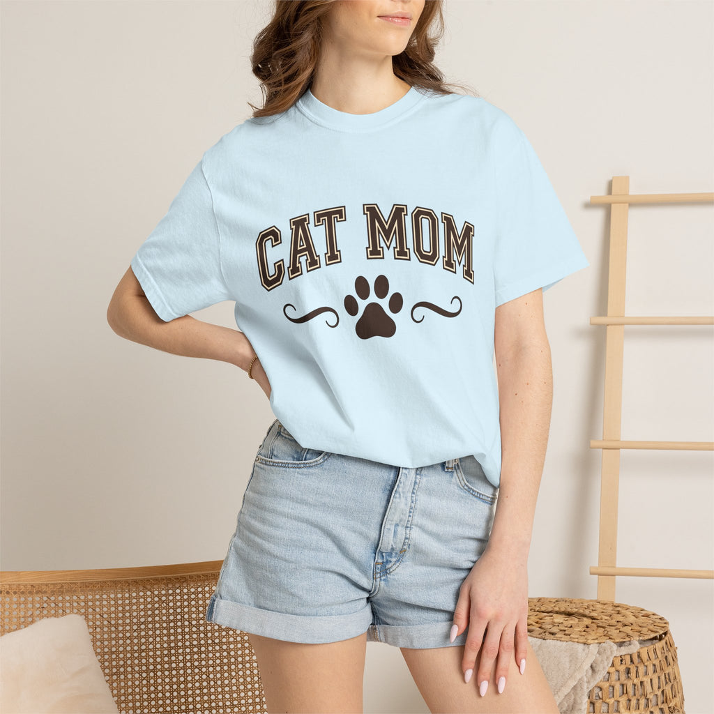 Cat Paw Shirt Cat Mom Pet Gift Women Bold Tee Paws T-Shirt Cat Lady Fan Fierce Tshirt Animal Graphic Vintage Swirl Tshirt