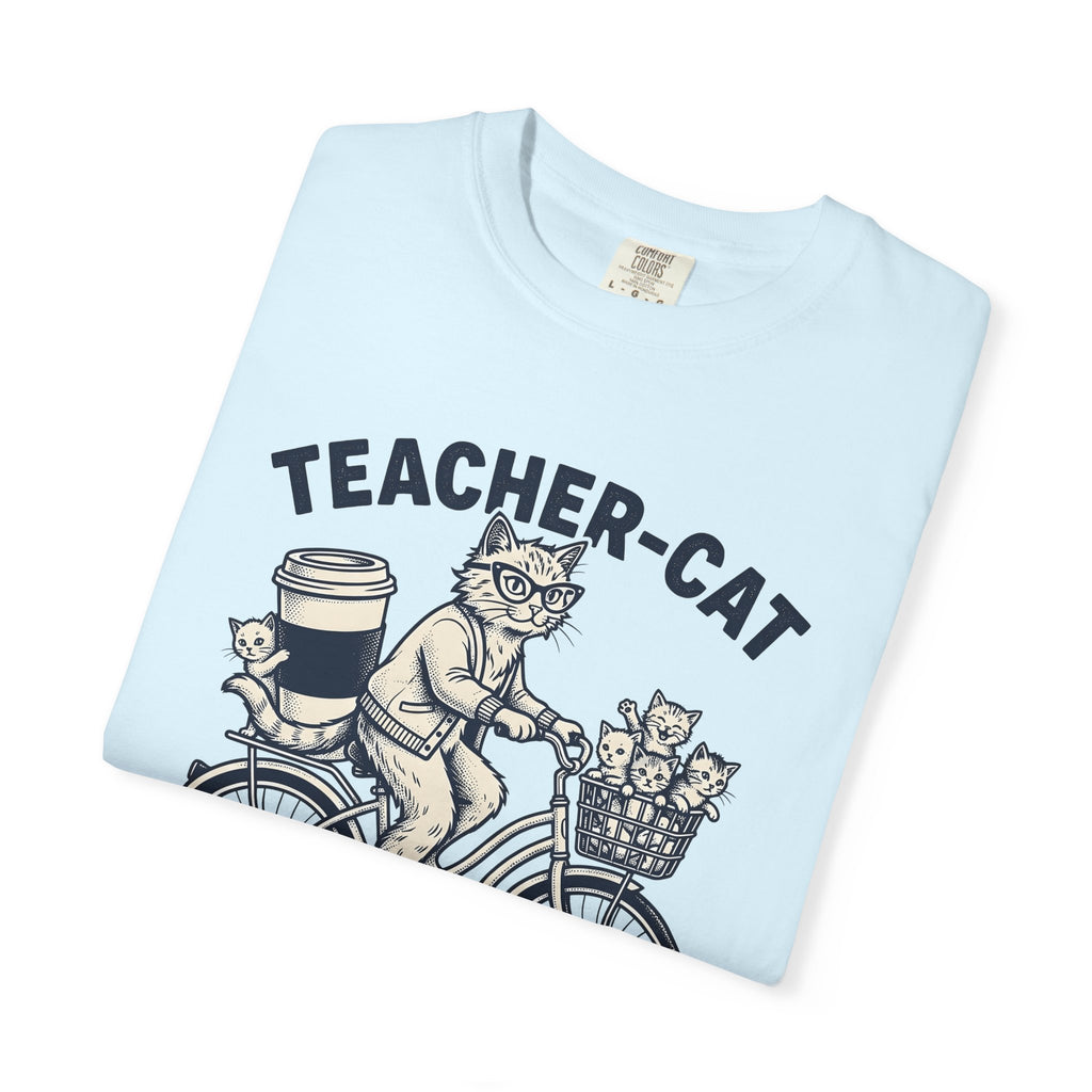 Feline Cycle Shirt Teacher Wildlife Gift Women Rustic Tee Cat Cycle T-Shirt Educator Enthusiast Country Tshirt Animal Graphic Doodle