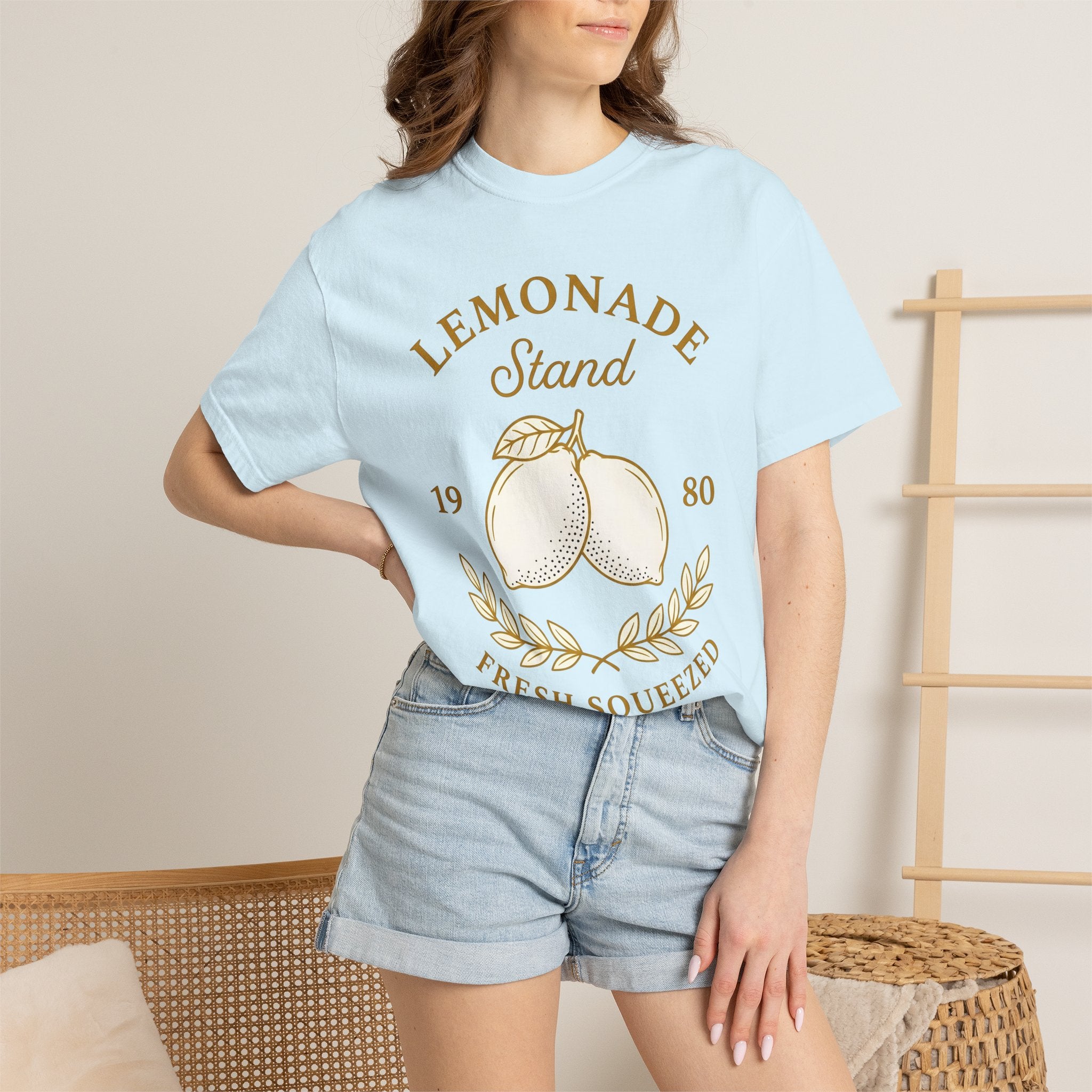 Lemon Citrus Shirt Drinks Vacation Gift Women Retro Tee Citrus T-Shirt Beverage Fan Vintage Tshirt Holiday Graphic Simple Olive Branch