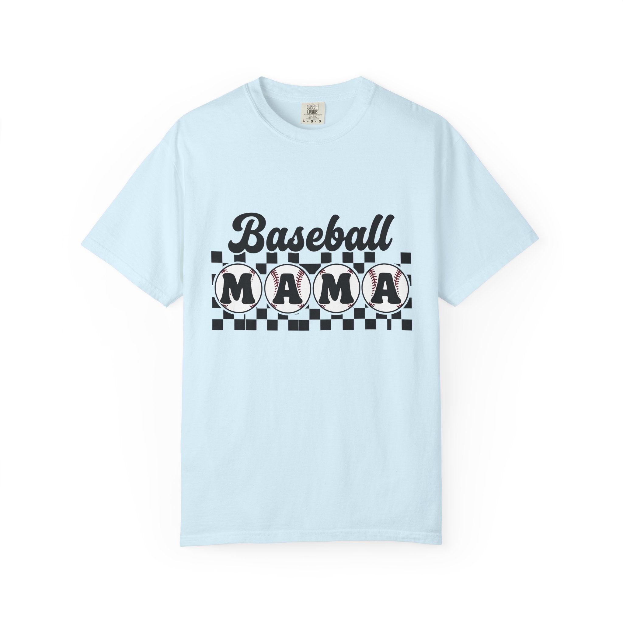 Baseball Mom Shirt Baseball Mom Sports Gift Women Bold Tee Mom T-Shirt Baseball Fan Branded Tshirt Athletic Graphic Retro Checkered Tshirt